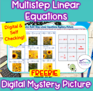 Multistep Linear Equations free resource